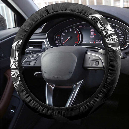 New Zealand Rugby Steering Wheel Cover Opango All Black Fern