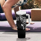 New Zealand All Black Rugby Custom Tumbler With Handle