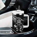 New Zealand All Black Rugby Custom Tumbler With Handle