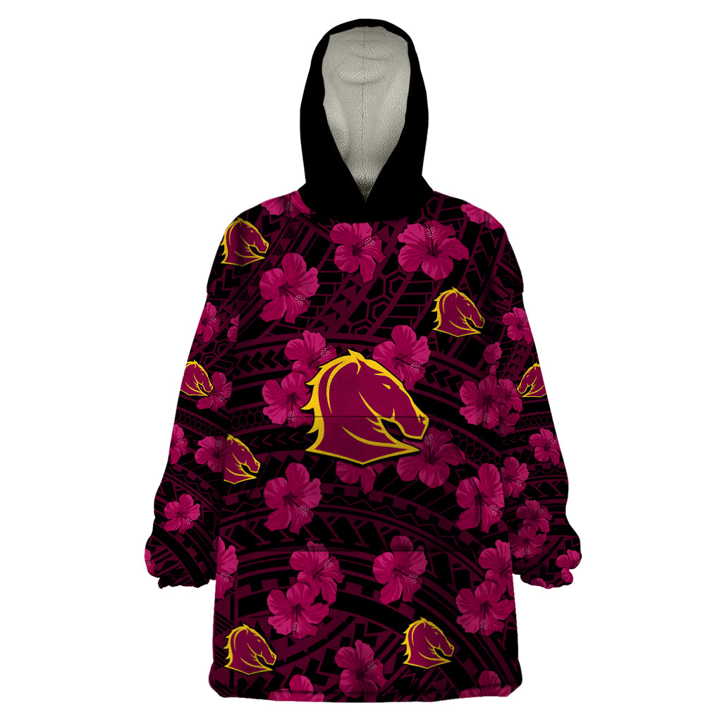 broncos-rugby-wearable-blanket-hoodie-polynesian-style-with-hibiscus