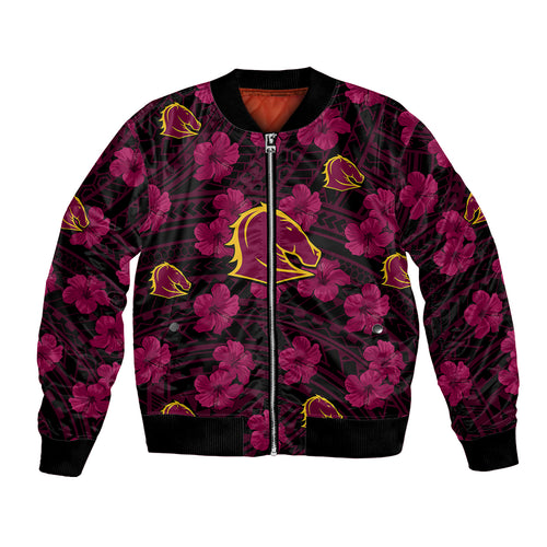 custom-text-and-number-broncos-rugby-bomber-jacket-polynesian-style-with-hibiscus