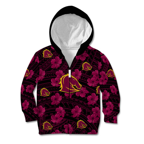 custom-text-and-number-broncos-rugby-kid-hoodie-polynesian-style-with-hibiscus