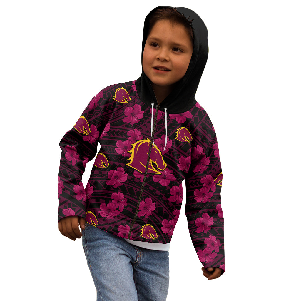 custom-text-and-number-broncos-rugby-kid-hoodie-polynesian-style-with-hibiscus