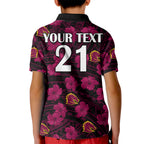 custom-text-and-number-broncos-rugby-kid-polo-shirt-polynesian-style-with-hibiscus