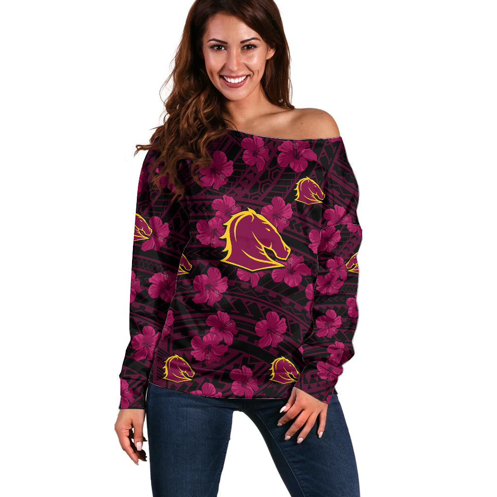 custom-text-and-number-broncos-rugby-off-shoulder-sweater-polynesian-style-with-hibiscus