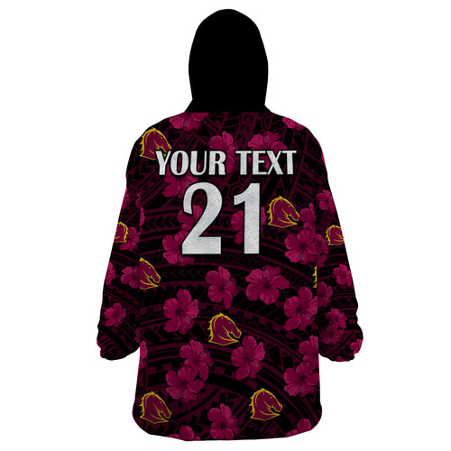 custom-text-and-number-broncos-rugby-wearable-blanket-hoodie-polynesian-style-with-hibiscus
