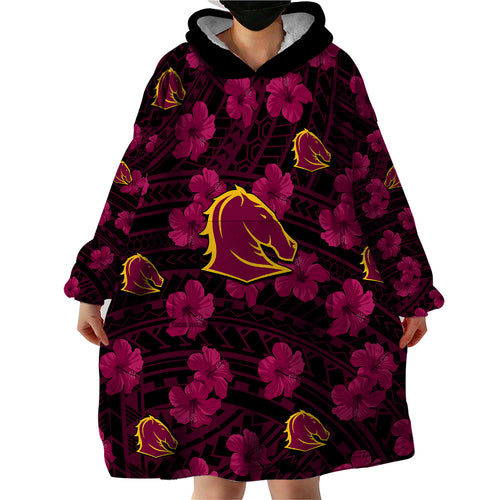 custom-text-and-number-broncos-rugby-wearable-blanket-hoodie-polynesian-style-with-hibiscus