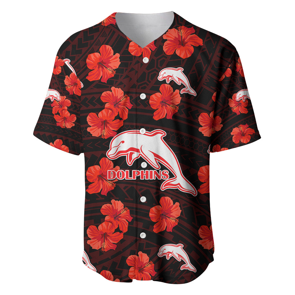 custom-text-and-number-dolphins-rugby-baseball-jersey-polynesian-style-with-hibiscus