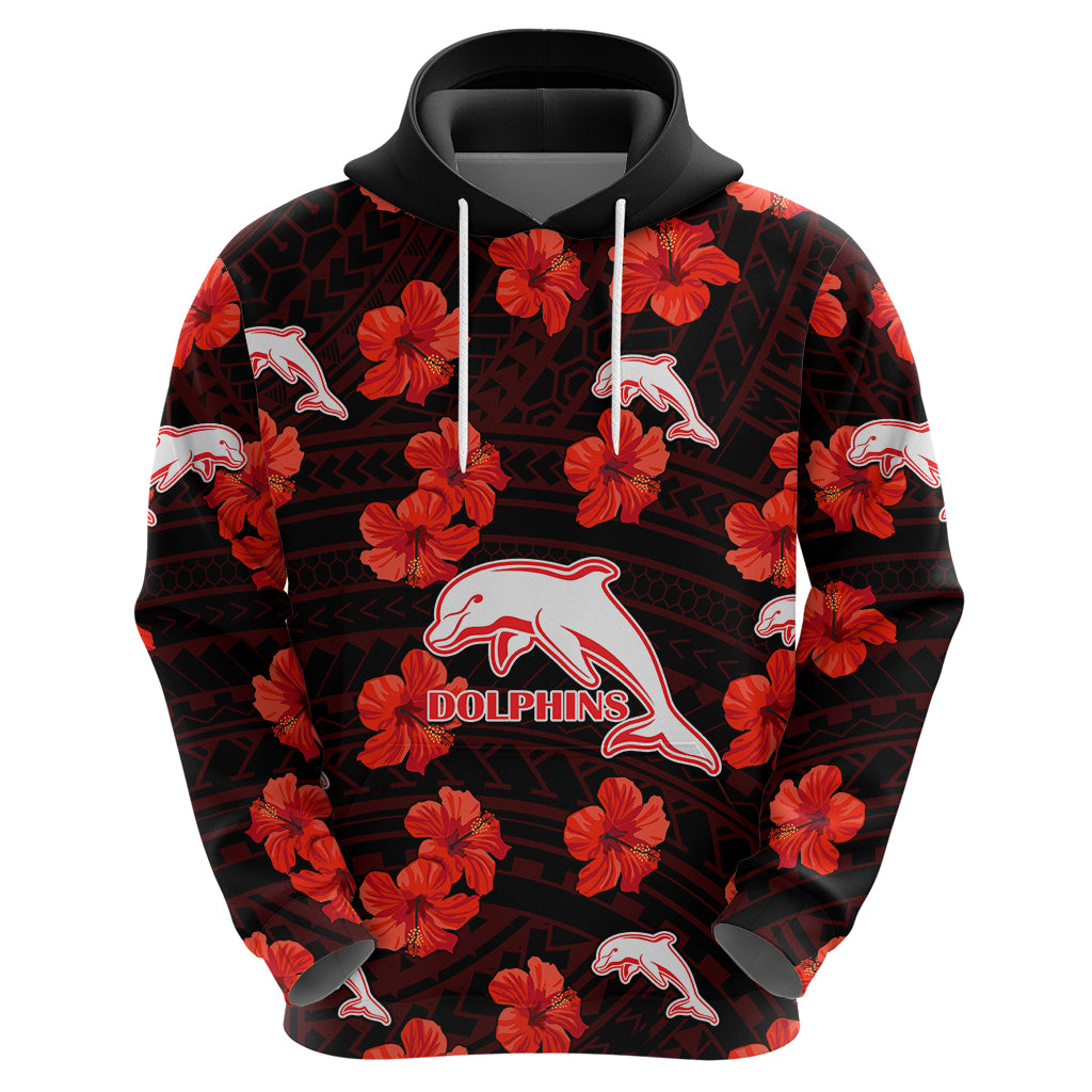 custom-text-and-number-dolphins-rugby-hoodie-polynesian-style-with-hibiscus