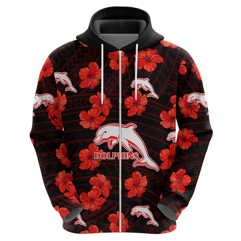 custom-text-and-number-dolphins-rugby-hoodie-polynesian-style-with-hibiscus