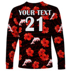 custom-text-and-number-dolphins-rugby-long-sleeve-shirt-polynesian-style-with-hibiscus