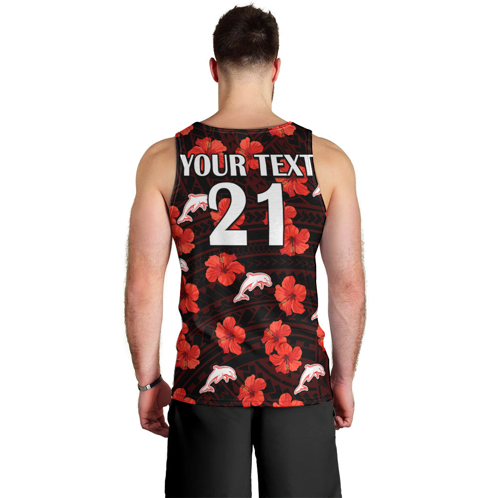 custom-text-and-number-dolphins-rugby-men-tank-top-polynesian-style-with-hibiscus