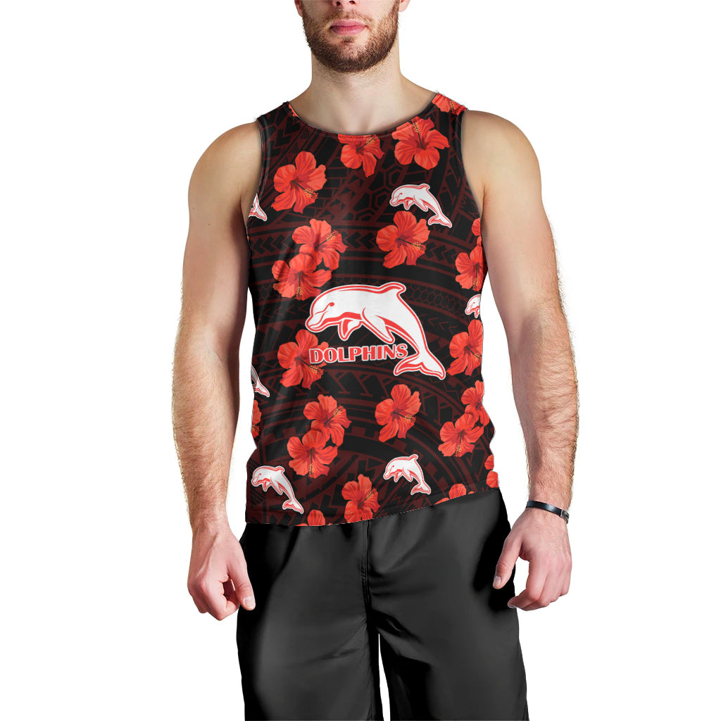 custom-text-and-number-dolphins-rugby-men-tank-top-polynesian-style-with-hibiscus