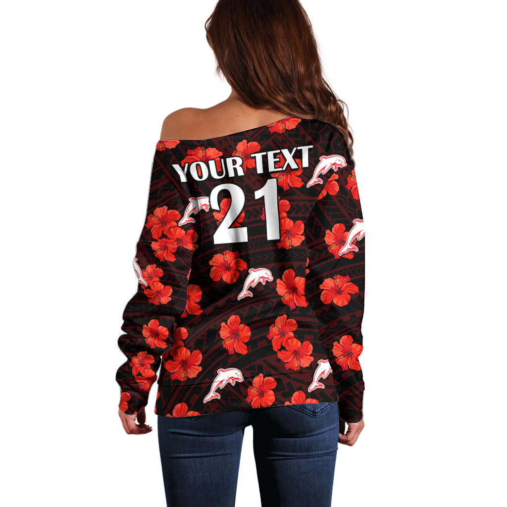 custom-text-and-number-dolphins-rugby-off-shoulder-sweater-polynesian-style-with-hibiscus