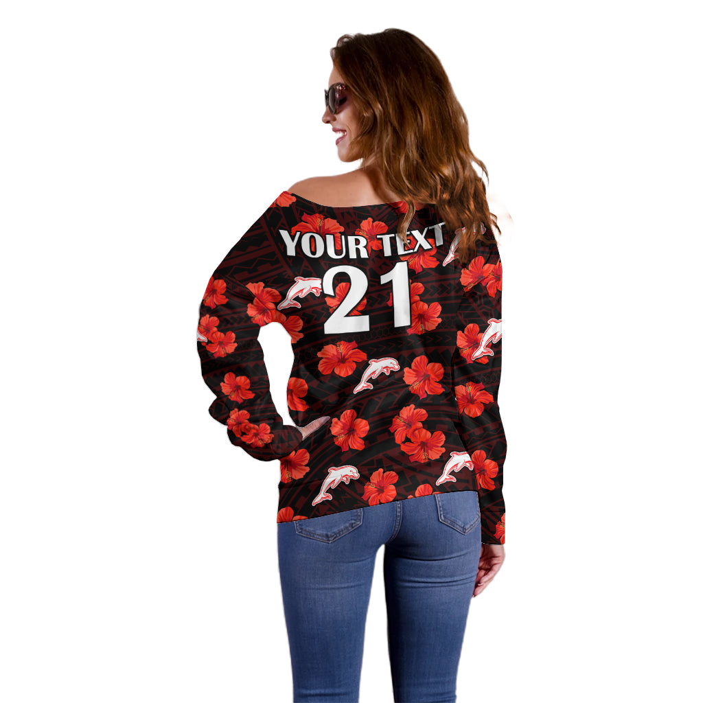 custom-text-and-number-dolphins-rugby-off-shoulder-sweater-polynesian-style-with-hibiscus