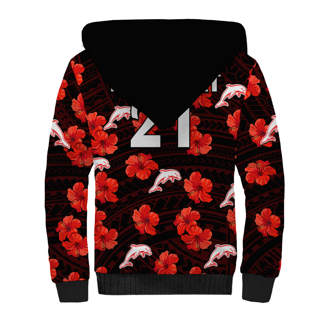 custom-text-and-number-dolphins-rugby-sherpa-hoodie-polynesian-style-with-hibiscus