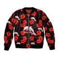 custom-text-and-number-dolphins-rugby-sleeve-zip-bomber-jacket-polynesian-style-with-hibiscus