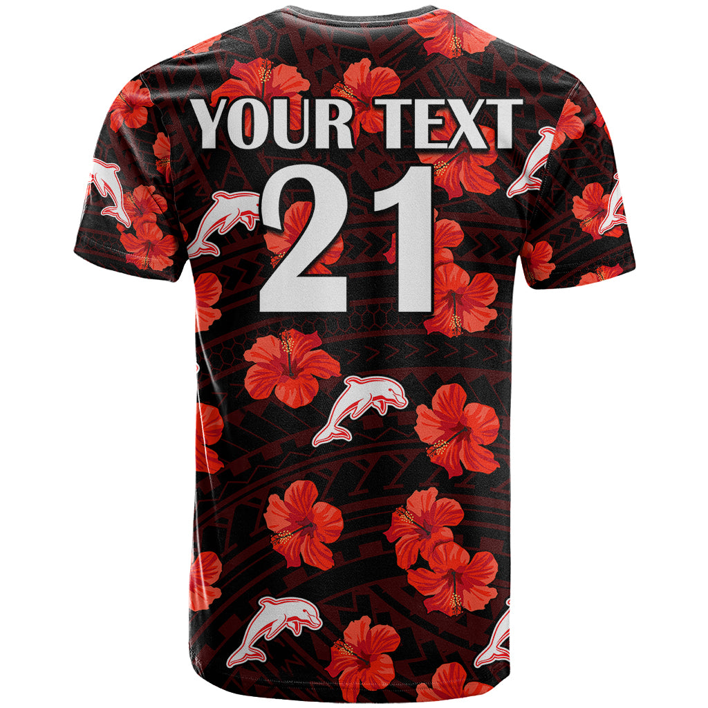 custom-text-and-number-dolphins-rugby-t-shirt-polynesian-style-with-hibiscus