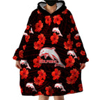 custom-text-and-number-dolphins-rugby-wearable-blanket-hoodie-polynesian-style-with-hibiscus