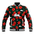 rabbitohs-rugby-baseball-jacket-polynesian-style-with-hibiscus