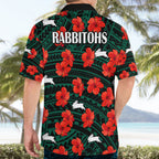 rabbitohs-rugby-hawaiian-shirt-polynesian-style-with-hibiscus