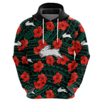 rabbitohs-rugby-hoodie-polynesian-style-with-hibiscus