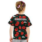 rabbitohs-rugby-kid-t-shirt-polynesian-style-with-hibiscus