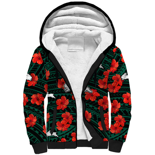 rabbitohs-rugby-sherpa-hoodie-polynesian-style-with-hibiscus