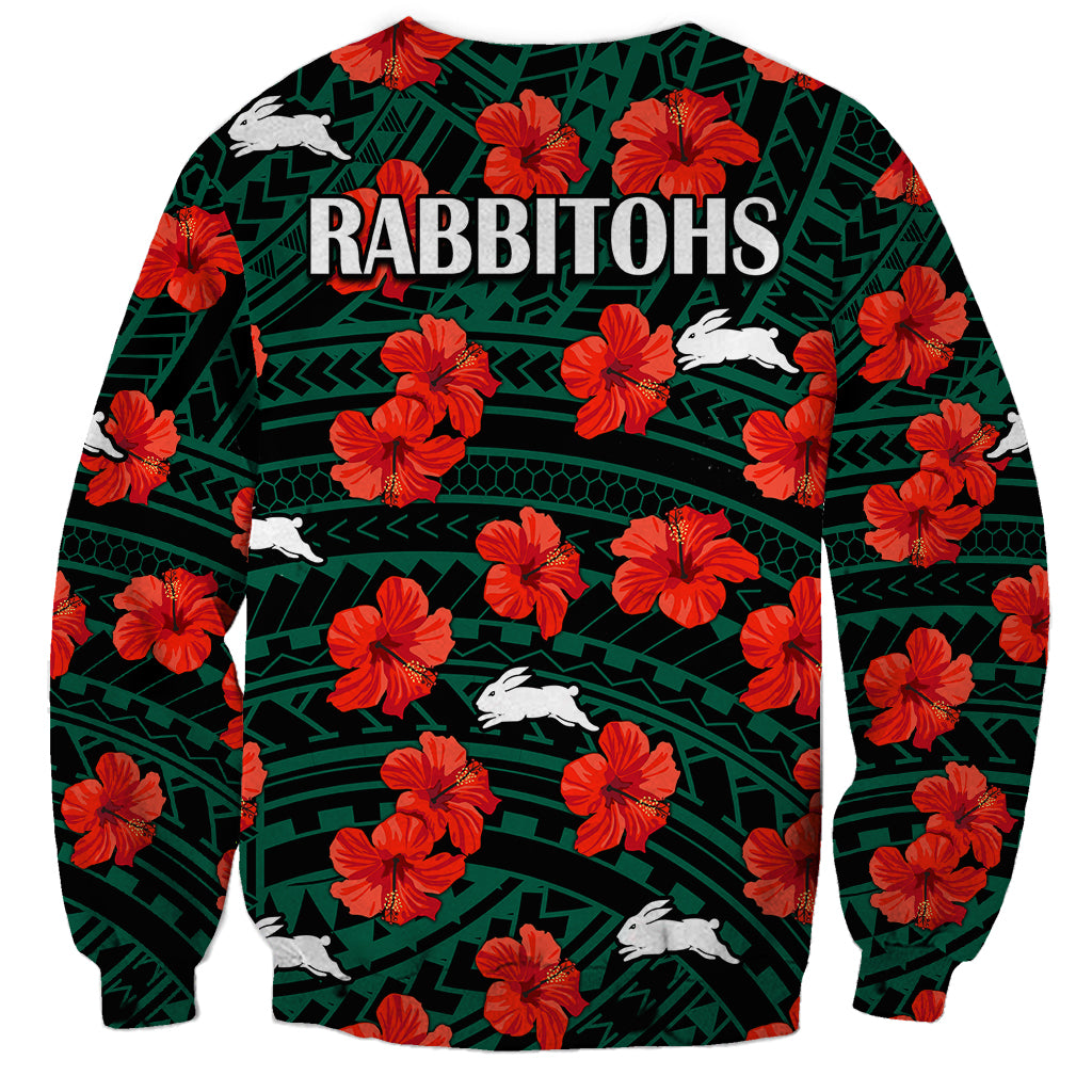 rabbitohs-rugby-sweatshirt-polynesian-style-with-hibiscus