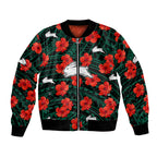 custom-text-and-number-rabbitohs-rugby-bomber-jacket-polynesian-style-with-hibiscus