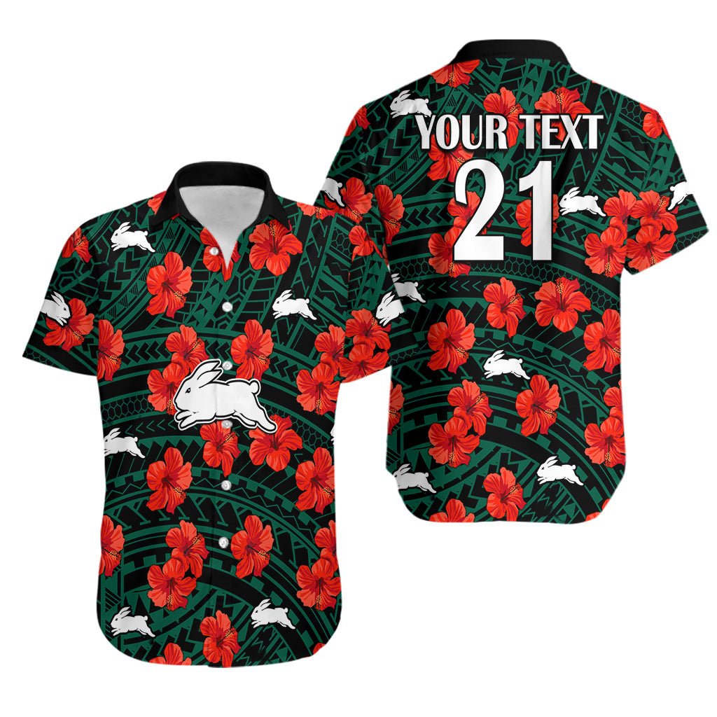 custom-text-and-number-rabbitohs-rugby-hawaiian-shirt-polynesian-style-with-hibiscus