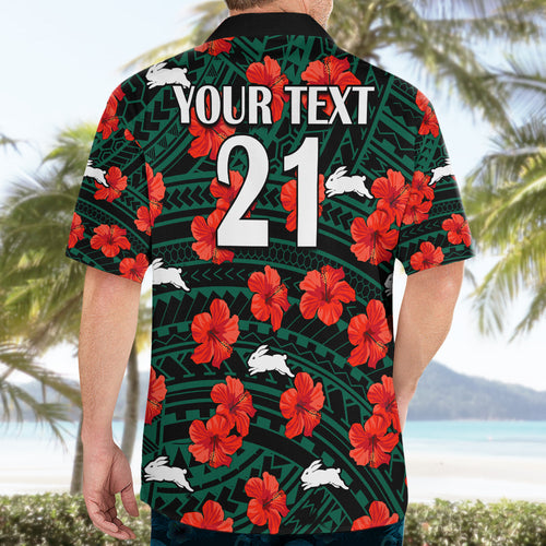 custom-text-and-number-rabbitohs-rugby-hawaiian-shirt-polynesian-style-with-hibiscus
