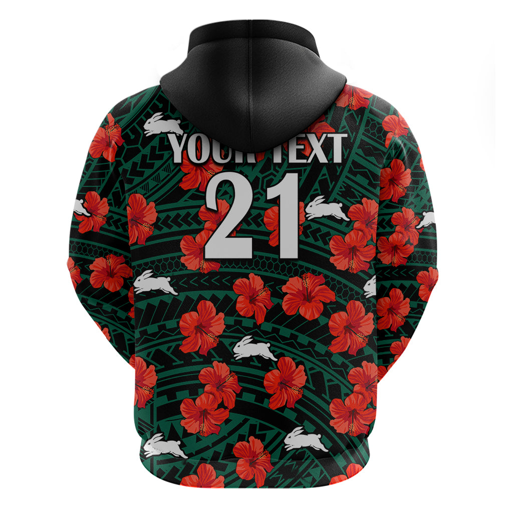 custom-text-and-number-rabbitohs-rugby-hoodie-polynesian-style-with-hibiscus
