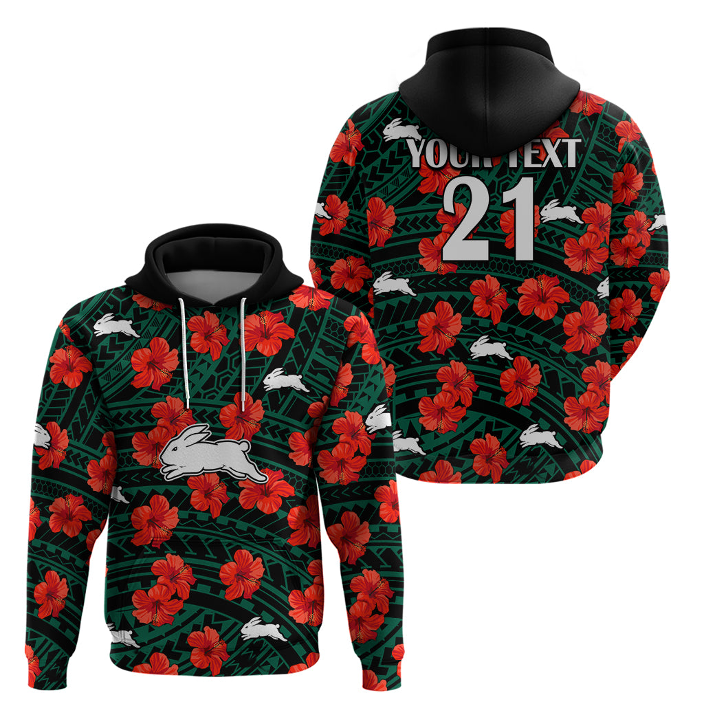 custom-text-and-number-rabbitohs-rugby-hoodie-polynesian-style-with-hibiscus