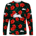 custom-text-and-number-rabbitohs-rugby-long-sleeve-shirt-polynesian-style-with-hibiscus