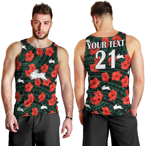 custom-text-and-number-rabbitohs-rugby-men-tank-top-polynesian-style-with-hibiscus