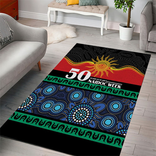 Australian Aboriginal Torres Strait Islanders Area Rug Together We Rise Together We Stay Deadly