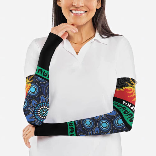Personalised Australian Aboriginal Torres Strait Islanders Arm Sleeves Together We Rise Together We Stay Deadly