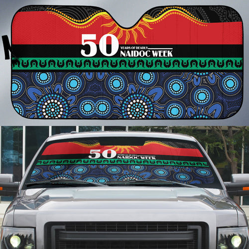 Australian Aboriginal Torres Strait Islanders Auto Sun Shade Together We Rise Together We Stay Deadly