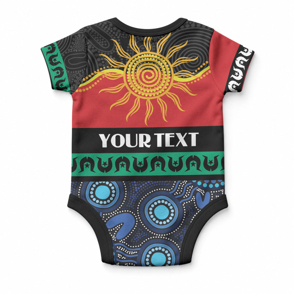 Personalised Australian Aboriginal Torres Strait Islanders Baby Onesie Together We Rise Together We Stay Deadly