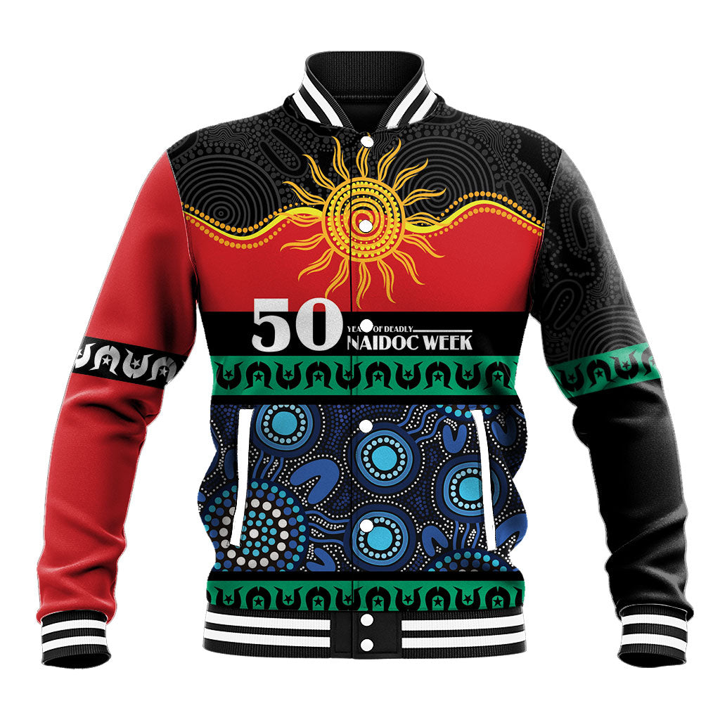 Personalised Australian Aboriginal Torres Strait Islanders Baseball Jacket Together We Rise Together We Stay Deadly