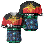 Personalised Australian Aboriginal Torres Strait Islanders Baseball Jersey Together We Rise Together We Stay Deadly