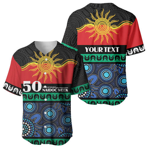 Personalised Australian Aboriginal Torres Strait Islanders Baseball Jersey Together We Rise Together We Stay Deadly