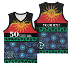 Personalised Australian Aboriginal Torres Strait Islanders Basketball Jersey Together We Rise Together We Stay Deadly
