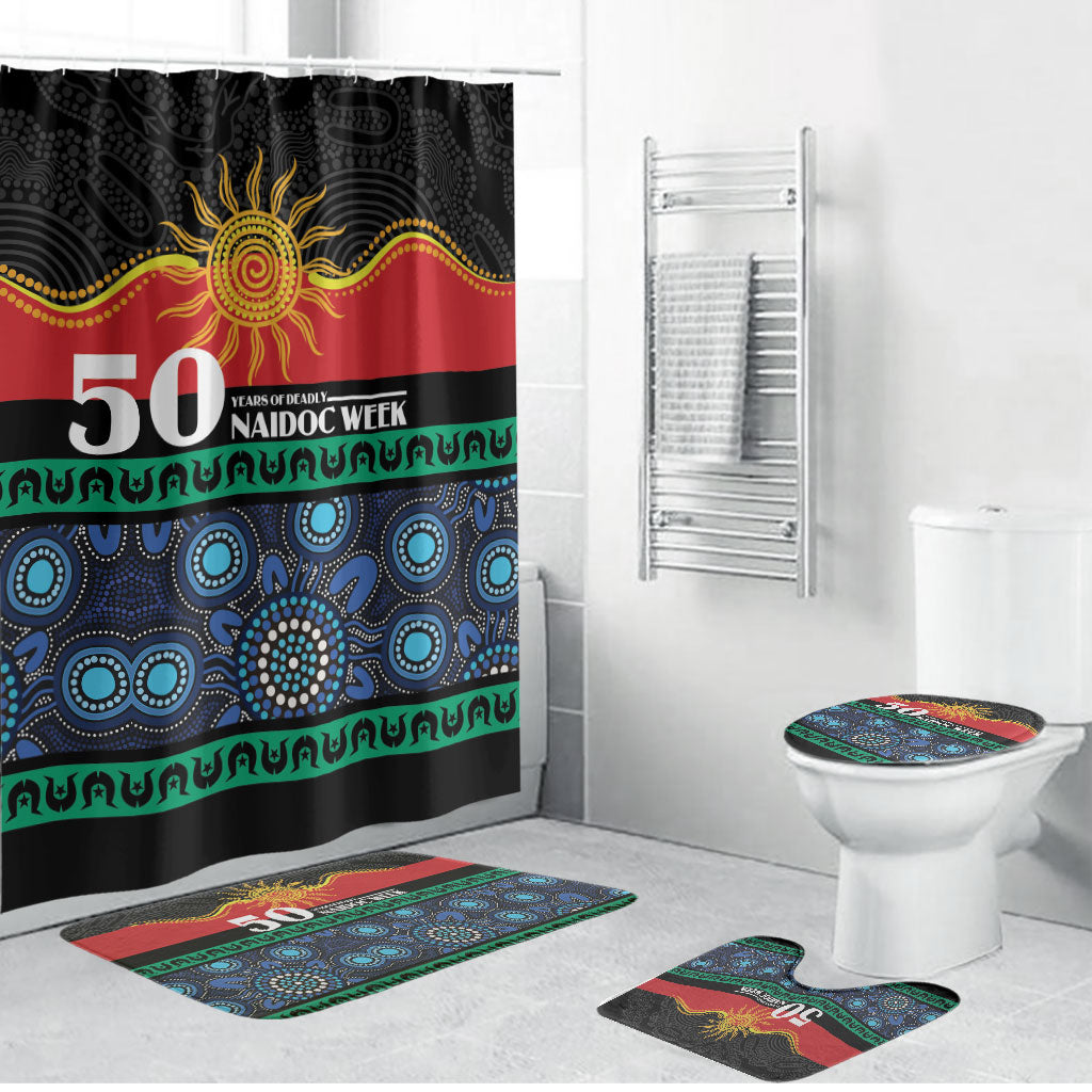 Australian Aboriginal Torres Strait Islanders Bathroom Set Together We Rise Together We Stay Deadly