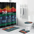 Australian Aboriginal Torres Strait Islanders Bathroom Set Together We Rise Together We Stay Deadly