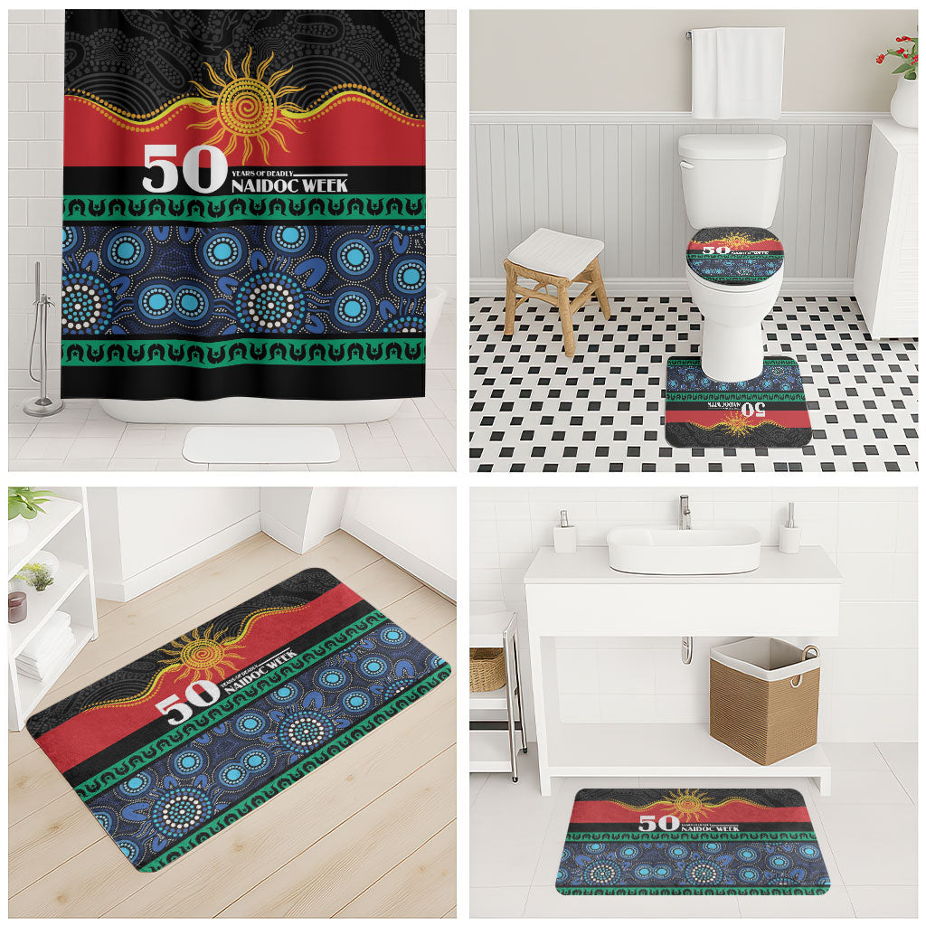 Australian Aboriginal Torres Strait Islanders Bathroom Set Together We Rise Together We Stay Deadly