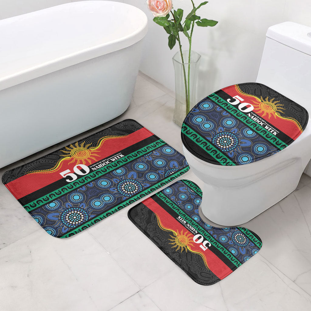 Australian Aboriginal Torres Strait Islanders Bathroom Set Together We Rise Together We Stay Deadly