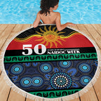 Australian Aboriginal Torres Strait Islanders Beach Blanket Together We Rise Together We Stay Deadly