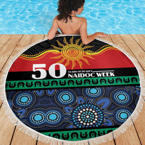 Australian Aboriginal Torres Strait Islanders Beach Blanket Together We Rise Together We Stay Deadly